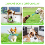 Indoor Outdoor Use Interactive Pet Toy Tug of War Dog Bungee Tug Toys - GreenFur