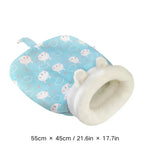 Indoor Winter Warm Soft Plush Cave Bag Cat Sleeping Bed - GreenFur