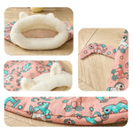 Indoor Winter Warm Soft Plush Cave Cat Sleeping Bag Bed - GreenFur