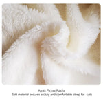 Indoor Winter Warm Soft Plush Cave Cat Sleeping Bag Bed - GreenFur