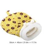 Indoor Winter Warm Soft Plush Pet Sleeping Bag Cat Cave Bed - GreenFur