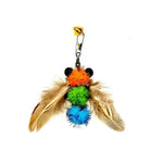 Insect Bees Wand Attachments Feather Cat Toys - GreenFur
