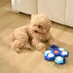 Interactive 3 - layer Rotating Puzzle Dog Feeding Plate - GreenFur