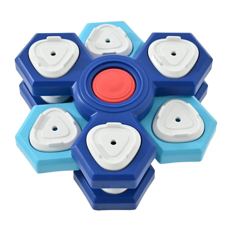 Interactive 3 - layer Rotating Puzzle Dog Feeding Plate - GreenFur