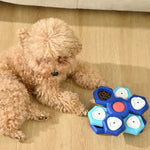 Interactive 3 - layer Rotating Puzzle Dog Feeding Plate - GreenFur