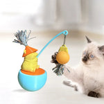 Interactive and Cute Wobble Ball Cat Teaser Wand Toy - GreenFur