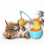 Interactive and Cute Wobble Ball Cat Teaser Wand Toy - GreenFur