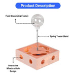 Interactive and Durable Puzzle Treat Dispensing Cat Toy - GreenFur