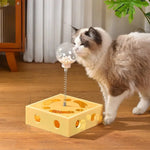 Interactive and Durable Puzzle Treat Dispensing Cat Toy - GreenFur