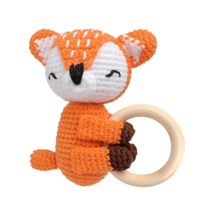 Interactive and Handmade Knitted Pet Toys with Built - in Rattle - GreenFur