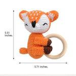 Interactive and Handmade Knitted Pet Toys with Built - in Rattle - GreenFur