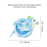 Interactive Bird Shape TPR Pet Treat Dish Plush Dog Toy - GreenFur