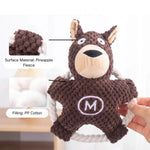 Interactive Bite Squeaky Animal Shape Plush Dog Toy whth Rope - GreenFur