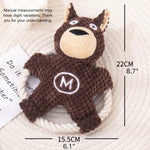 Interactive Bite Squeaky Animal Shape Plush Dog Toy whth Rope - GreenFur