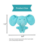 Interactive Blue Elephant Shaped Dog Plush Toy - GreenFur
