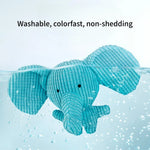 Interactive Blue Elephant Shaped Dog Plush Toy - GreenFur