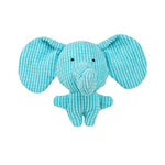 Interactive Blue Elephant Shaped Dog Plush Toy - GreenFur