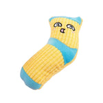 Interactive Cartoon Socks Shape Pet Chew Durable Plush Dog Toys - GreenFur