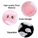 Interactive Cartoon Socks Shape Pet Chew Durable Plush Dog Toys - GreenFur