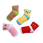 Interactive Cartoon Socks Shape Pet Chew Durable Plush Dog Toys - GreenFur