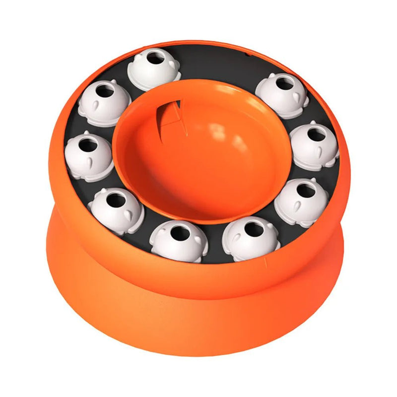 Interactive Cat Slow Feeder Bowl Healthy Weight Pet Treat Dispensing Toy - GreenFur