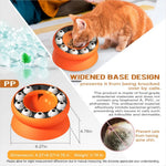 Interactive Cat Slow Feeder Bowl Healthy Weight Pet Treat Dispensing Toy - GreenFur