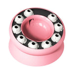Interactive Cat Slow Feeder Bowl Healthy Weight Pet Treat Dispensing Toy - GreenFur