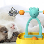 Interactive Cat Spinning Windmill Toy with Track Balls - GreenFur