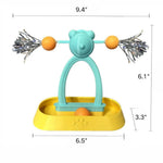 Interactive Cat Spinning Windmill Toy with Track Balls - GreenFur