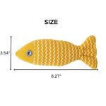 Interactive Catnip Fish Shape Plush Cat Toy - GreenFur