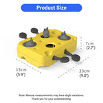 Interactive Cheese Box Cat Puzzle Toy Treat Dispenser with Training Pedals - GreenFur