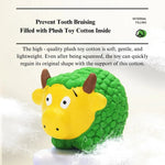 Interactive Chew and Fetch Squeaky Sheep Toy for Dogs - GreenFur
