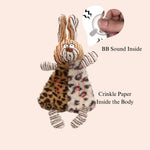 Interactive Crinkle Sound Dog Toy with Soft Plush Animal Design - GreenFur