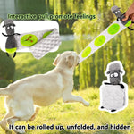 Interactive Crinkle Squeaky Plush Food Snuffle Dog Puzzle Toy - GreenFur