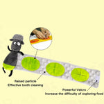 Interactive Crinkle Squeaky Plush Food Snuffle Dog Puzzle Toy - GreenFur