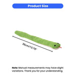 Interactive Crinkly Sound Green Snake Cat Toy with Catnip - GreenFur