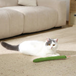 Interactive Crinkly Sound Green Snake Cat Toy with Catnip - GreenFur