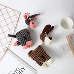 Interactive Cute Corn Velvet Donkey Dog Chew Toy with Sound - GreenFur