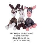 Interactive Cute Corn Velvet Donkey Dog Chew Toy with Sound - GreenFur