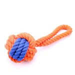 Interactive Dental Cleaning Durable Cotton Rope Dog Toy Ball - GreenFur