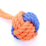 Interactive Dental Cleaning Durable Cotton Rope Dog Toy Ball - GreenFur