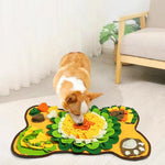 Interactive Dog Snuffle Mat Puzzle Slow Feeding Puppy Training Mat - GreenFur