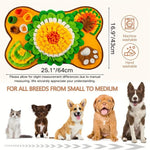 Interactive Dog Snuffle Mat Puzzle Slow Feeding Puppy Training Mat - GreenFur
