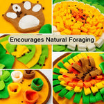 Interactive Dog Snuffle Mat Puzzle Slow Feeding Puppy Training Mat - GreenFur
