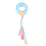 Interactive Dog Toy TPR Ring Braided Rope Dog Toy - GreenFur