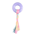 Interactive Dog Toy TPR Ring Braided Rope Dog Toy - GreenFur