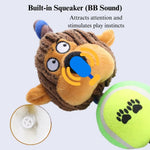 Interactive Dog Toy with Built - in Squeaker - GreenFur