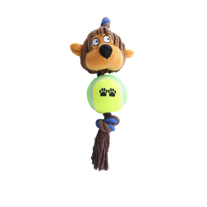 Interactive Dog Toy with Built - in Squeaker - GreenFur