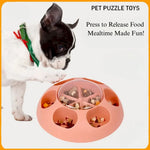 Interactive Dog Treat Dispenser Bowl for Slow Feeding Training Play - GreenFur