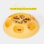 Interactive Dog Treat Dispenser Bowl for Slow Feeding Training Play - GreenFur